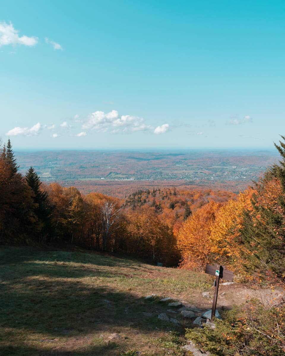image of a camp site on the ski hill.