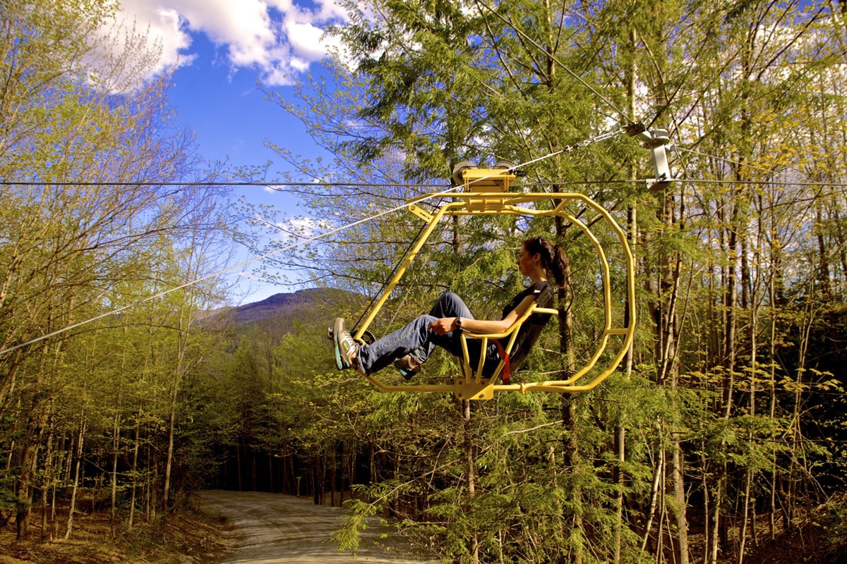 a person doing arial biking